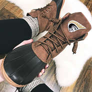 anderson duck boots shoe selfie