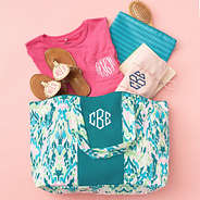 packed bermuda ikat personalized weekender duffle bag