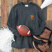 tennessee waffle crewneck sweatshirt with duck boots