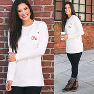 ohio state quilted sweatshirt with leggings and duck boots