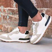 Side of Monogrammed Retro Sneaker