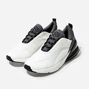 Monogrammed Colorblock Sneakers in Charcoal