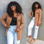 hickory casual button down tunic split image