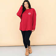 crimson F25 christmas t-shirt on julia ann