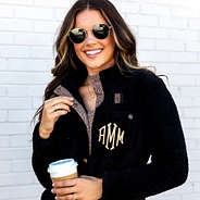 black leopard sherpa jacket up close new