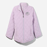Monogrammed Puffer Jacket in Lilac