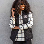 Monogrammed Puffer Vest