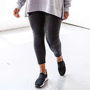 onyx leopard faux leather leggings on julia