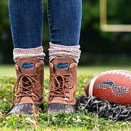 florida gators duck boots on football field