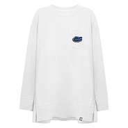 florida gators white coastal crewneck sweatshirt