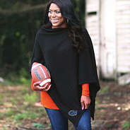 florida gators poncho with orange top underneath