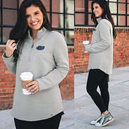 Florida Gators Ribbed Pullover in Gray with leggings