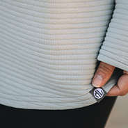 Florida Gators Ribbed Pullover in Gray up close