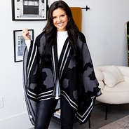 front view of Onyx Poncho