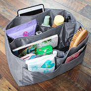 back view of large tote organizer