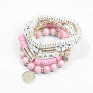 monogrammed mama bracelet stack