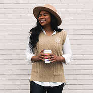 sweater vest fall outfit of the day