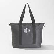 Monogrammed Classic Tote Bag in Charcoal