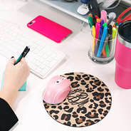 Monogrammed 8" Mouse Pad