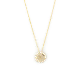 Monogrammed Pearl Necklace