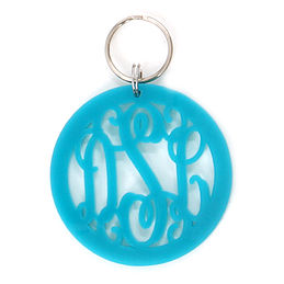 Multicolored Initial Keychain – Marleylilly