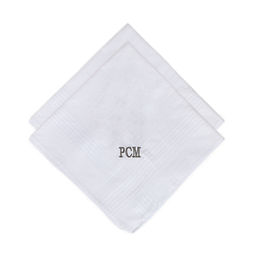 Monogrammed Men's Handkerchief Set