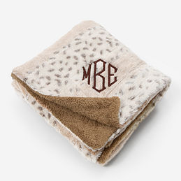 Personalized Fur Throw
