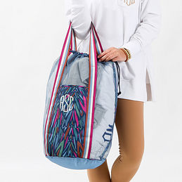 Monogrammed Laundry Duffel – Please Reply