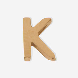 Letter K charm