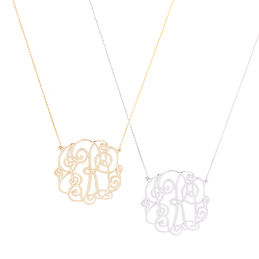 Monogrammed Lacey Necklace