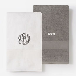 Personalised Embroidered Towel Set – Crown Design, 100% Cotton, 70x130 Cm, Gift Ready