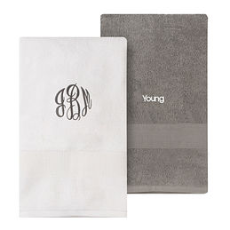 Personalized Initial Lyra Towel Set