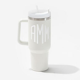 Monogrammed Travel Coffee Mug