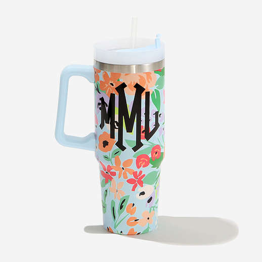 Image of Monogrammed Travel Tumbler