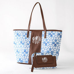monogrammed canvas tote bags