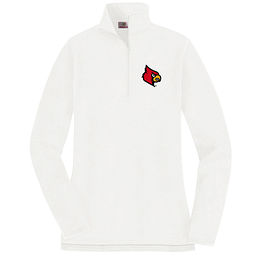 Louisville Cardinals Pullover Sweatshirt in White
