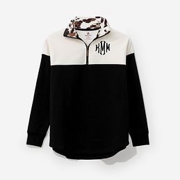 Monogrammed Quarter Zip Sweatshirt