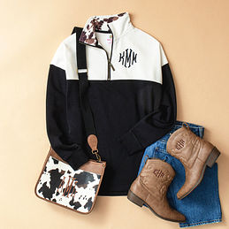 ★韓国★MILLIONDAY★FLOWER BEAR HALF ZIP-UP SWEATSHIRT★2C 2I4-Monogrammed-Quarter-Zip-