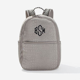 monogrammed textured neoprene backpack