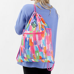 Cinch Bag with Mesh Pocket | Custom Drawstring Backpacks
