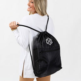 Personalized Cinched Bag | Marleylilly