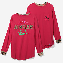 Personalize your shirt with monogrammed initials –