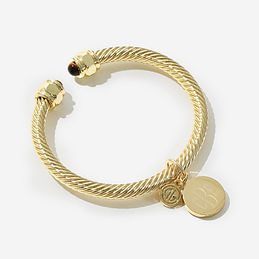 Personalized Cable Bracelet in Gold