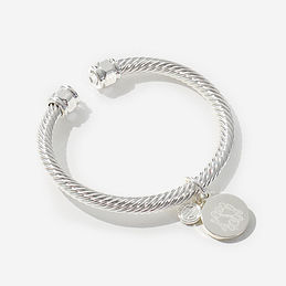 Personalized Cable Bracelet in Silver