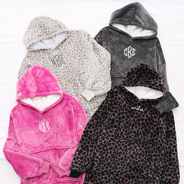 Monogrammed Blanket Hoodie