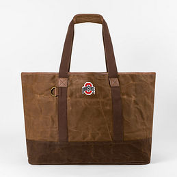 Ohio State Buckeyes Waxed Canvas Extra Large Tote Bag