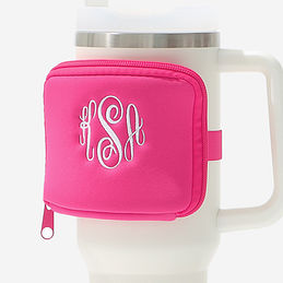 Monogrammed Water Bottle Belt Bag in Hot Pink