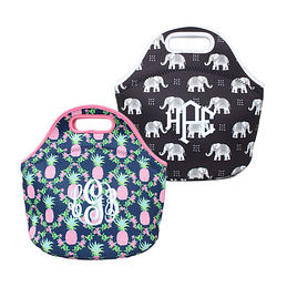 monogrammed insulated lunch bag