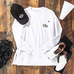 【即日発送】 mJc-gatech-crewneck-sweatshirt トップス