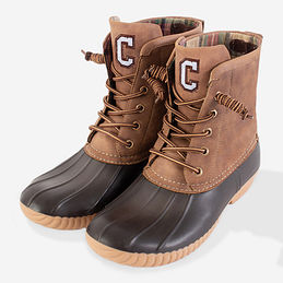 college of charleston duck boots in brown